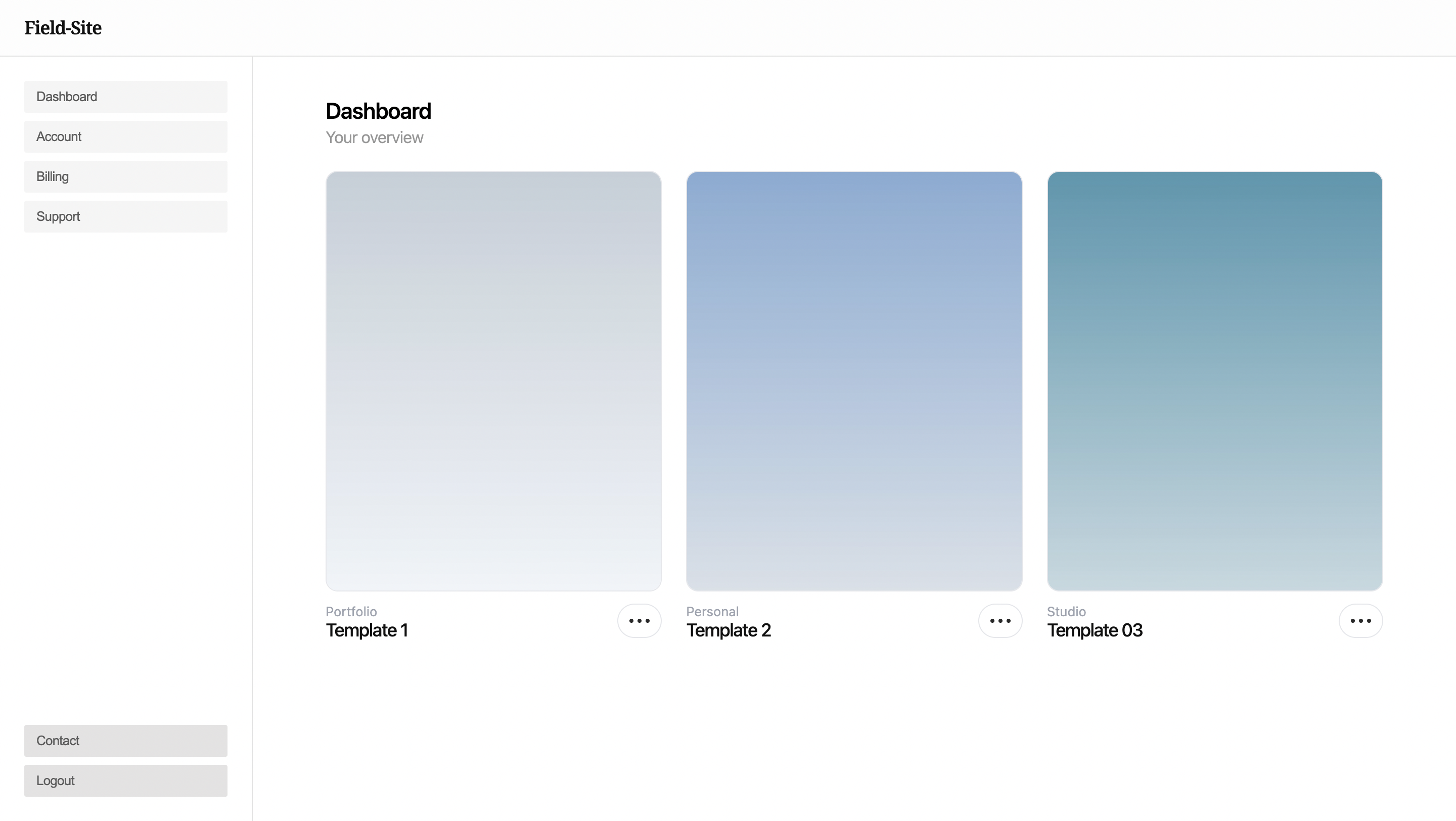 Choose template preview